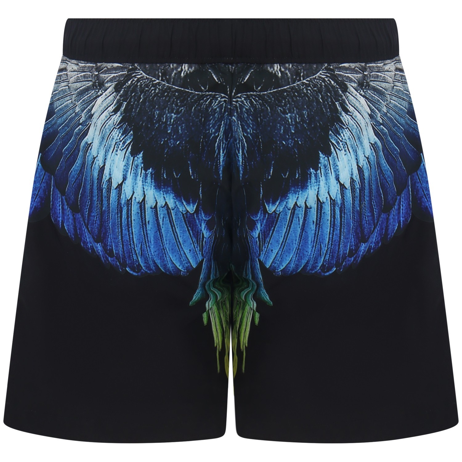 Shorts mare nero con logo per uomo