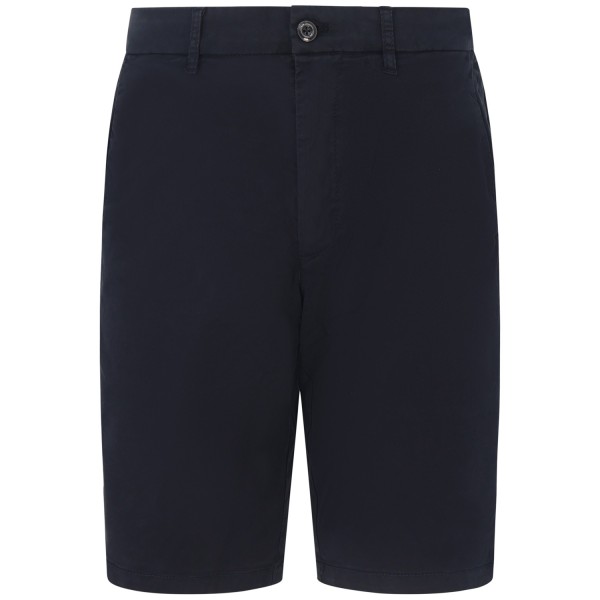 Shorts blu con mini logo per uomo
