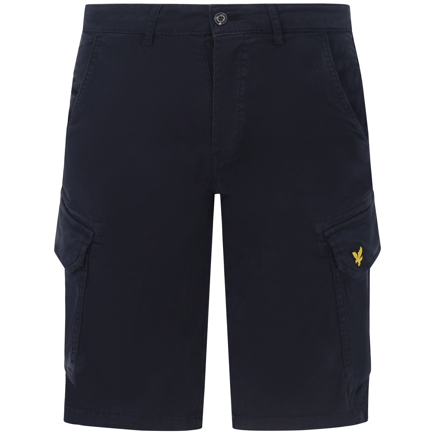 Shorts blu con tasconi per uomo