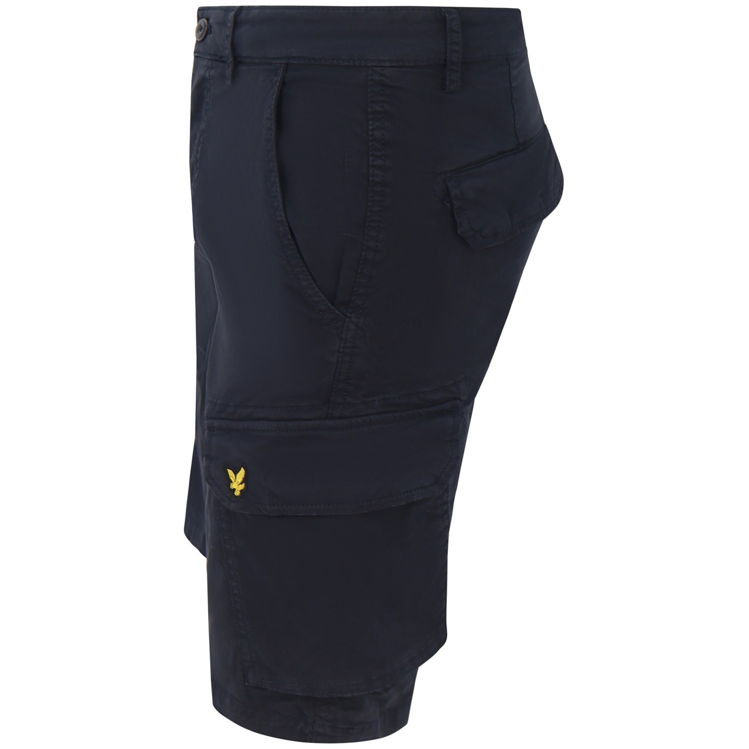 Shorts blu con tasconi per uomo