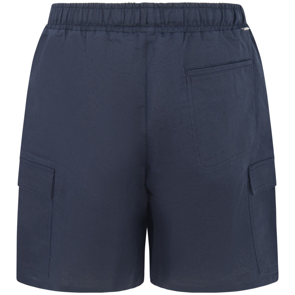 Shorts blu con tasconi per uomo