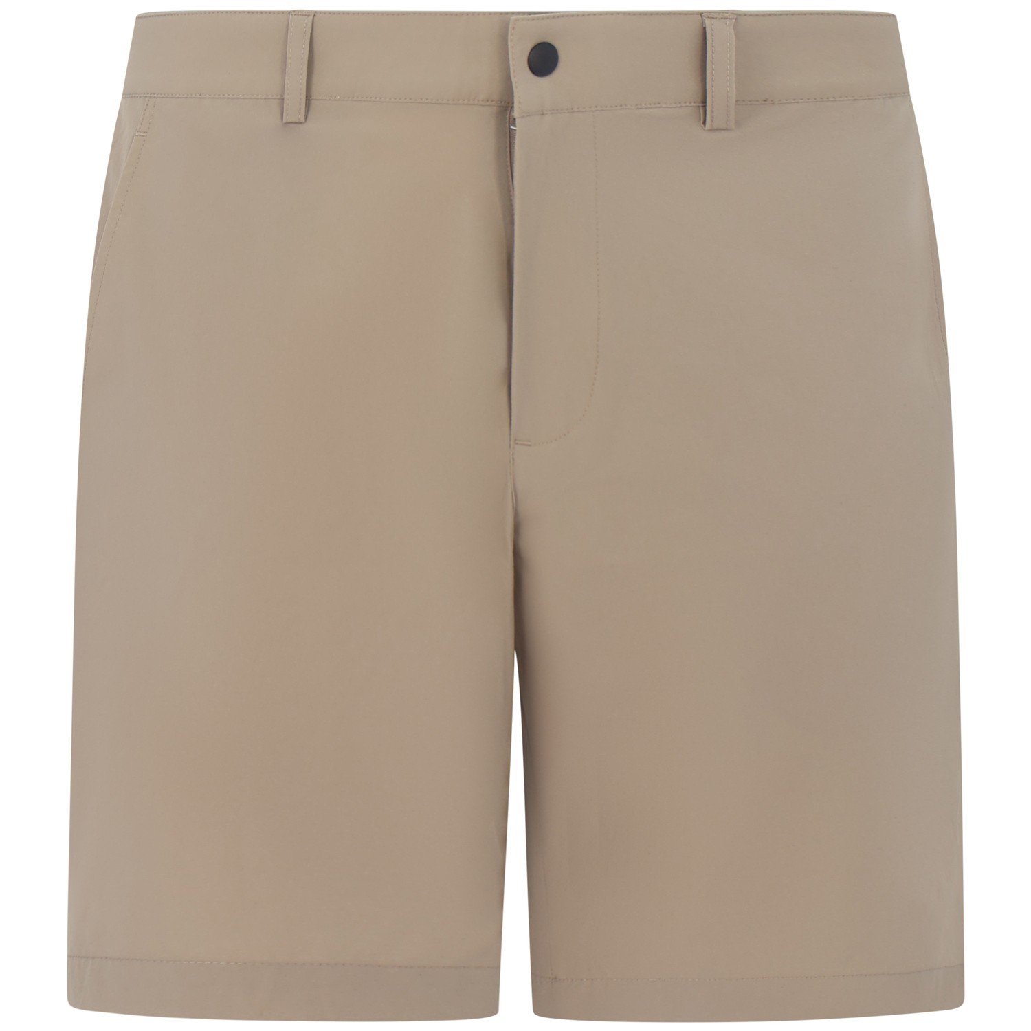 Shorts beige con mini logo per uomo