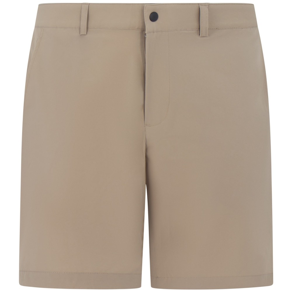 Shorts beige con mini logo per uomo