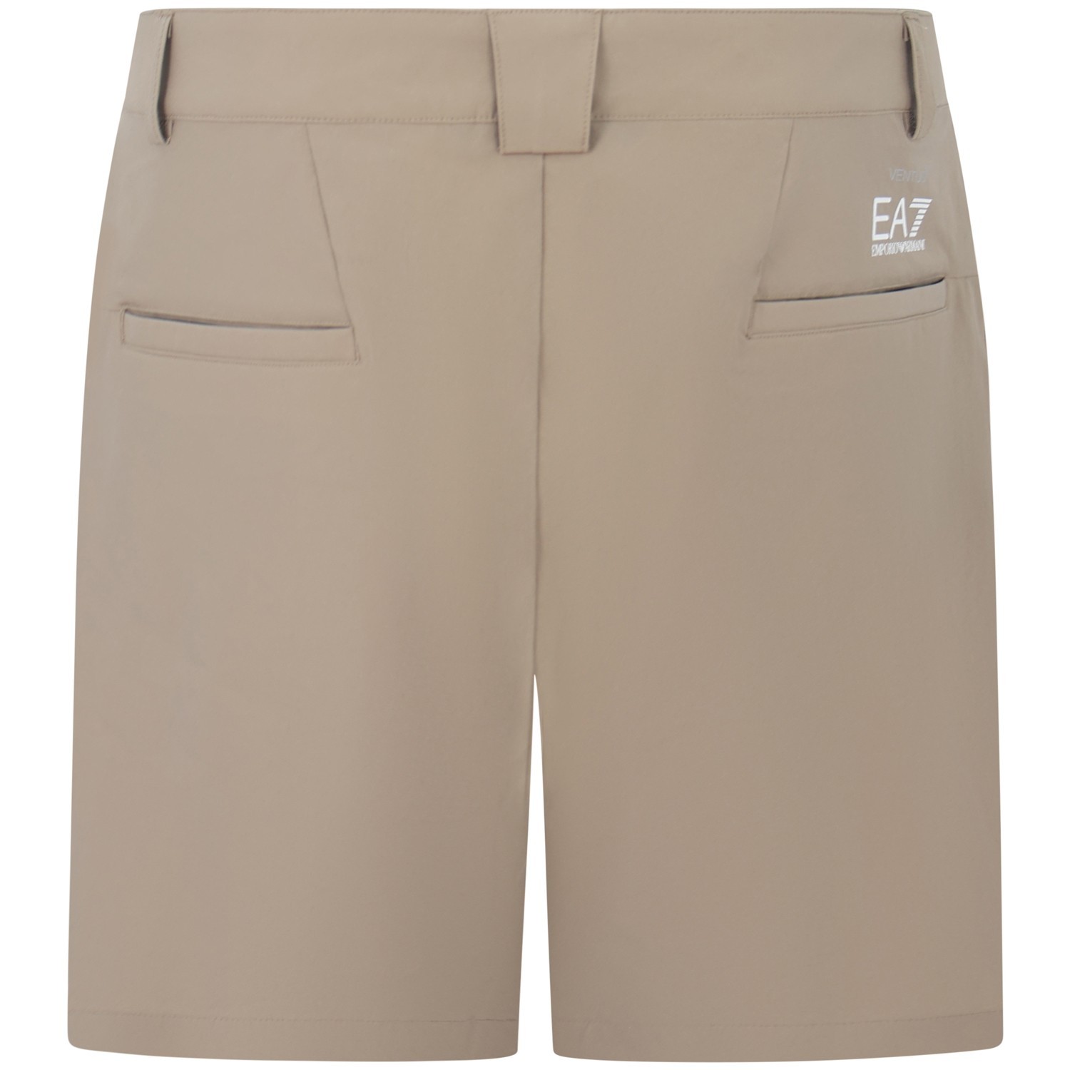 Shorts beige con mini logo per uomo 2