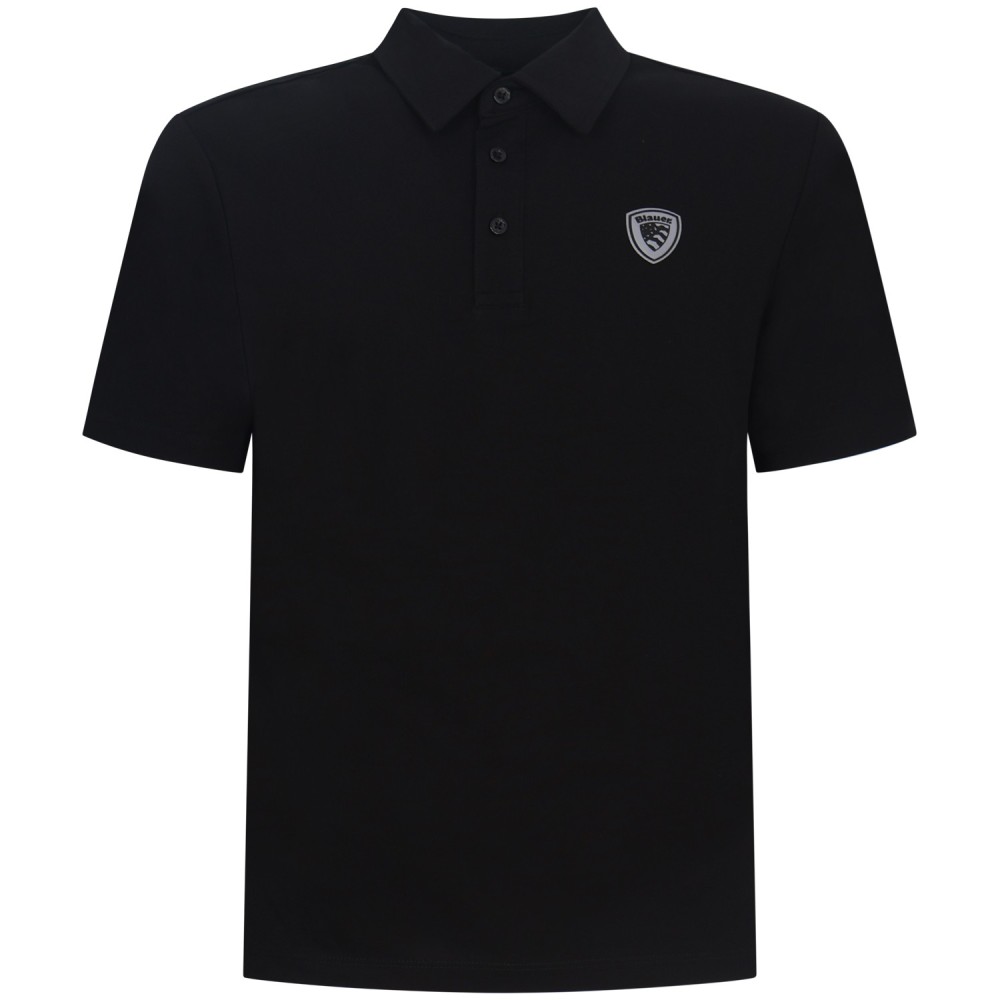 Polo nera per uomo