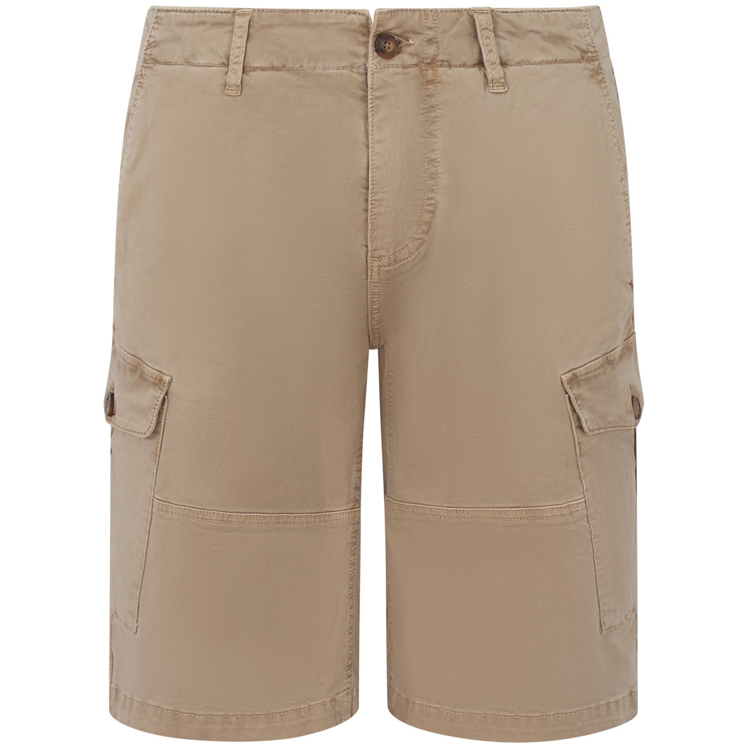 Bermuda con tasconi beige per uomo