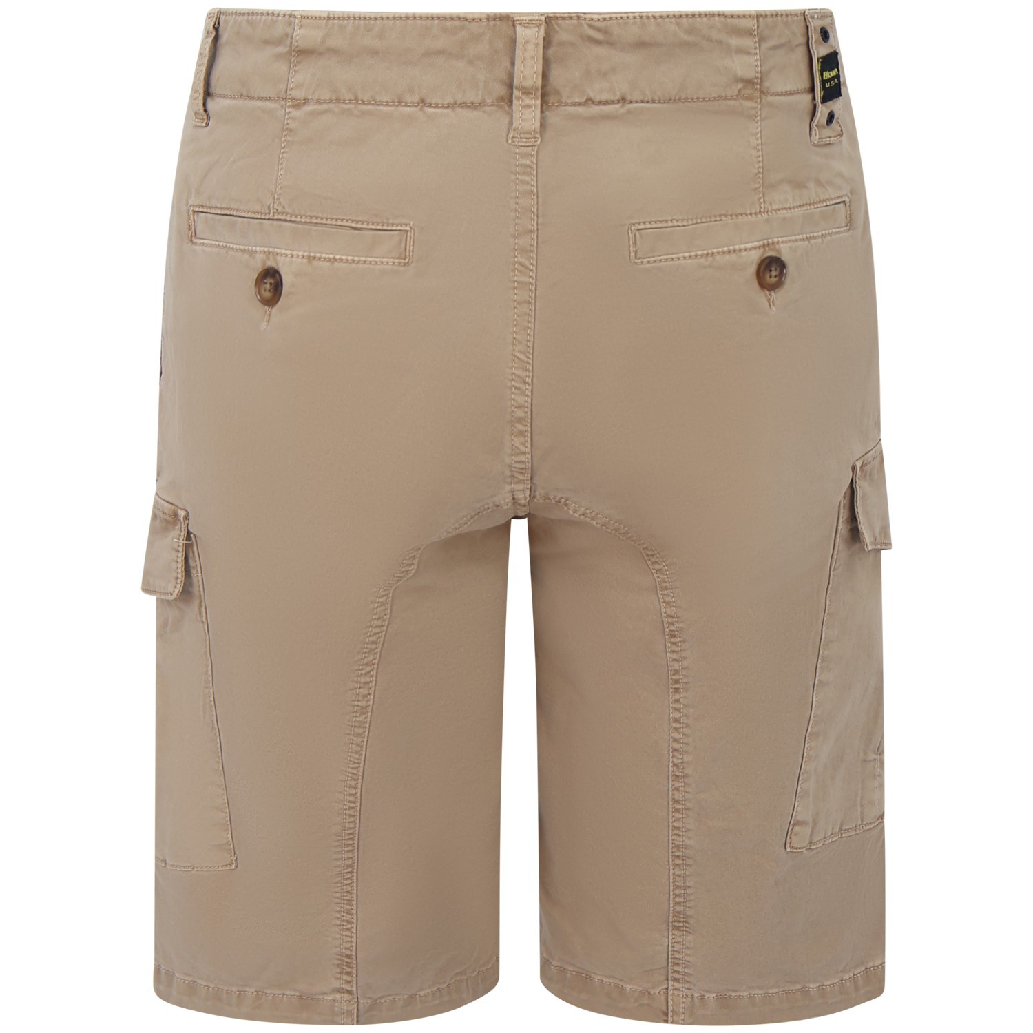 Bermuda con tasconi beige per uomo 2