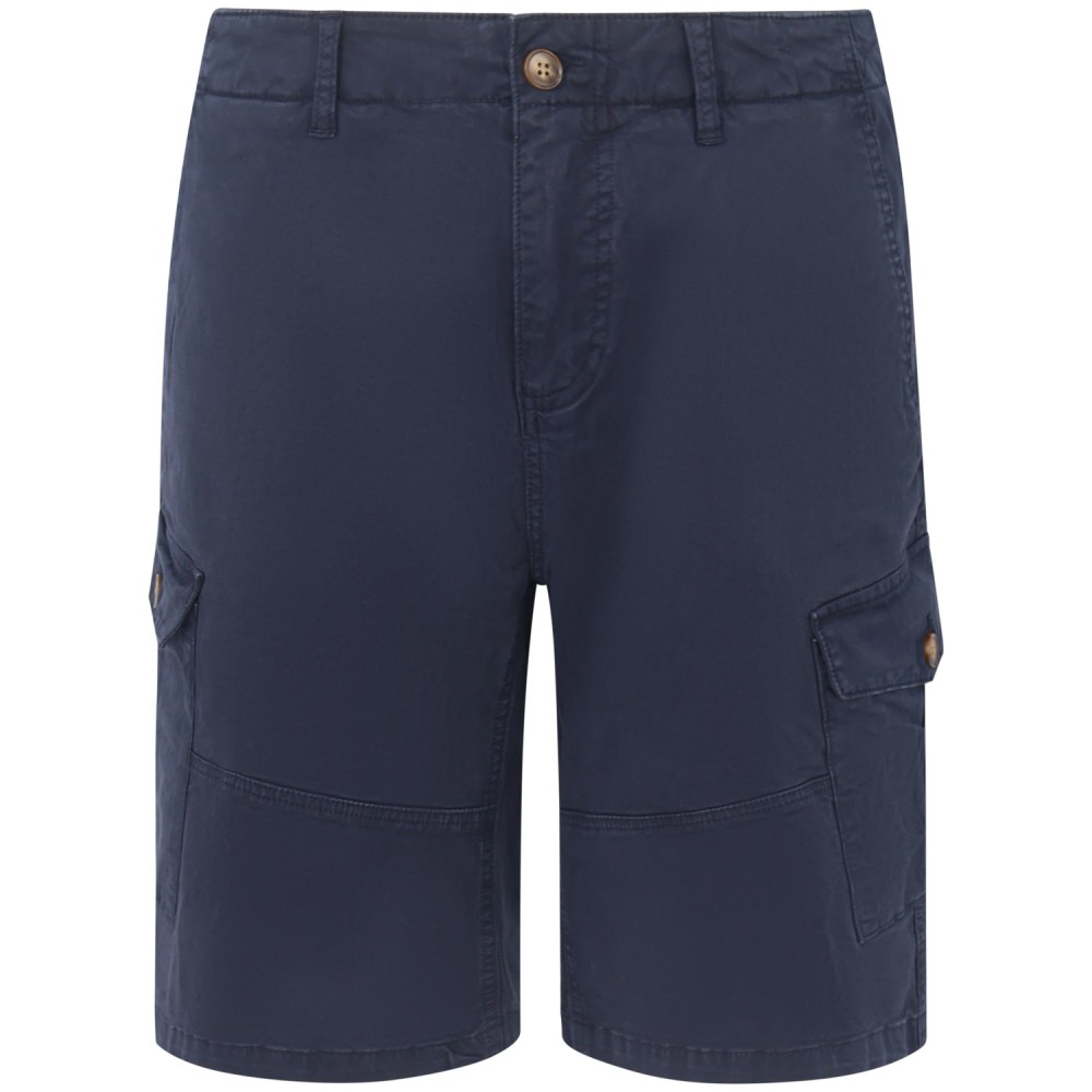 Bermuda con tasconi blu per uomo