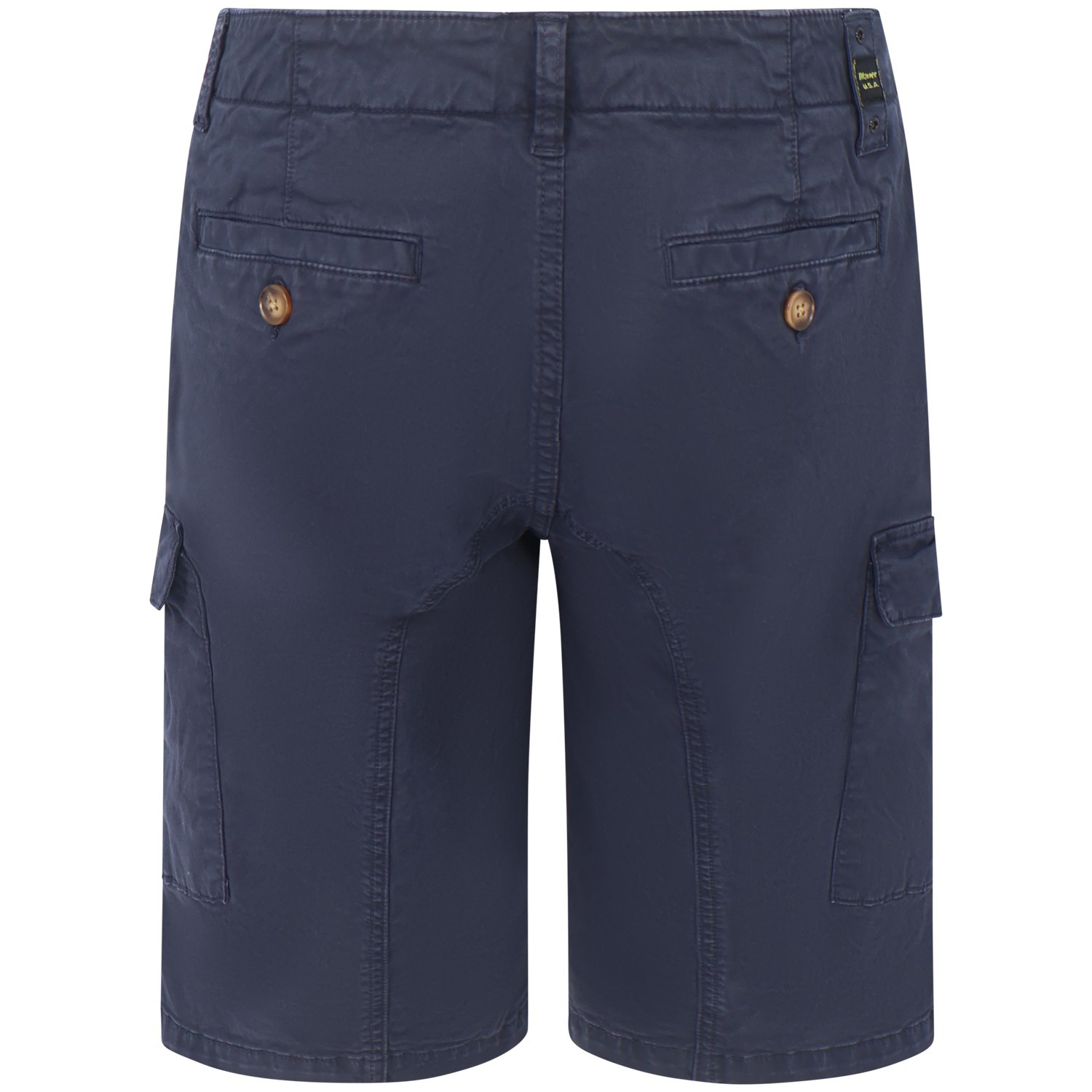 Bermuda con tasconi blu per uomo