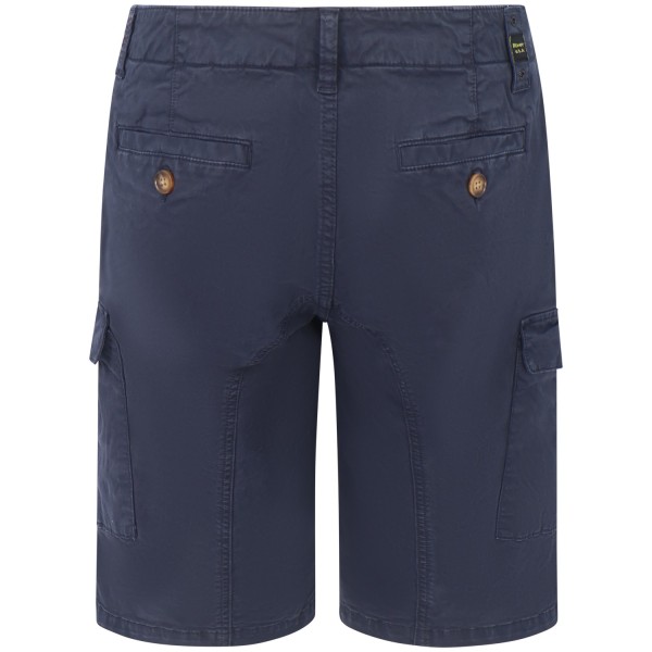 Bermuda con tasconi blu per uomo