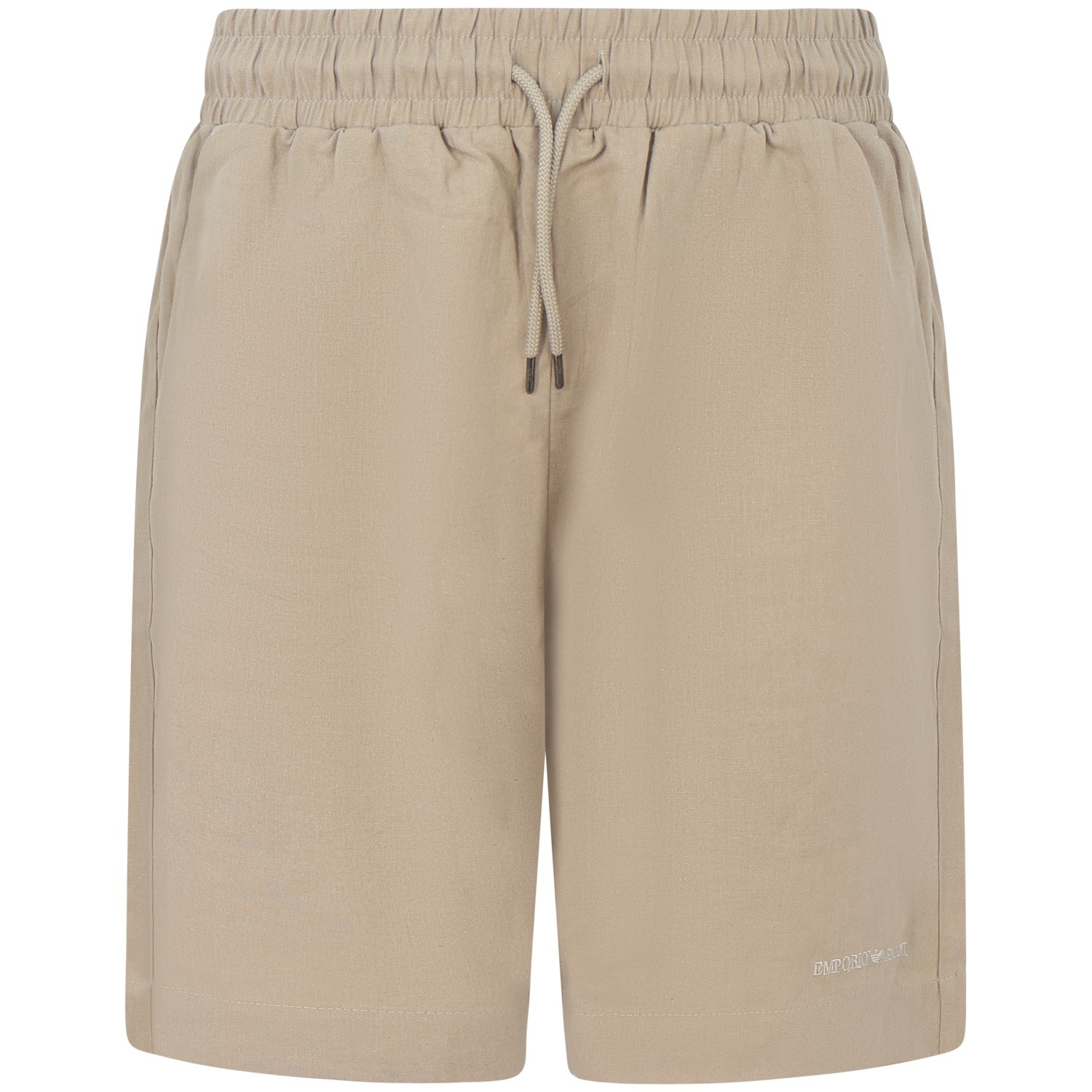 Bermuda beige in lino per uomo