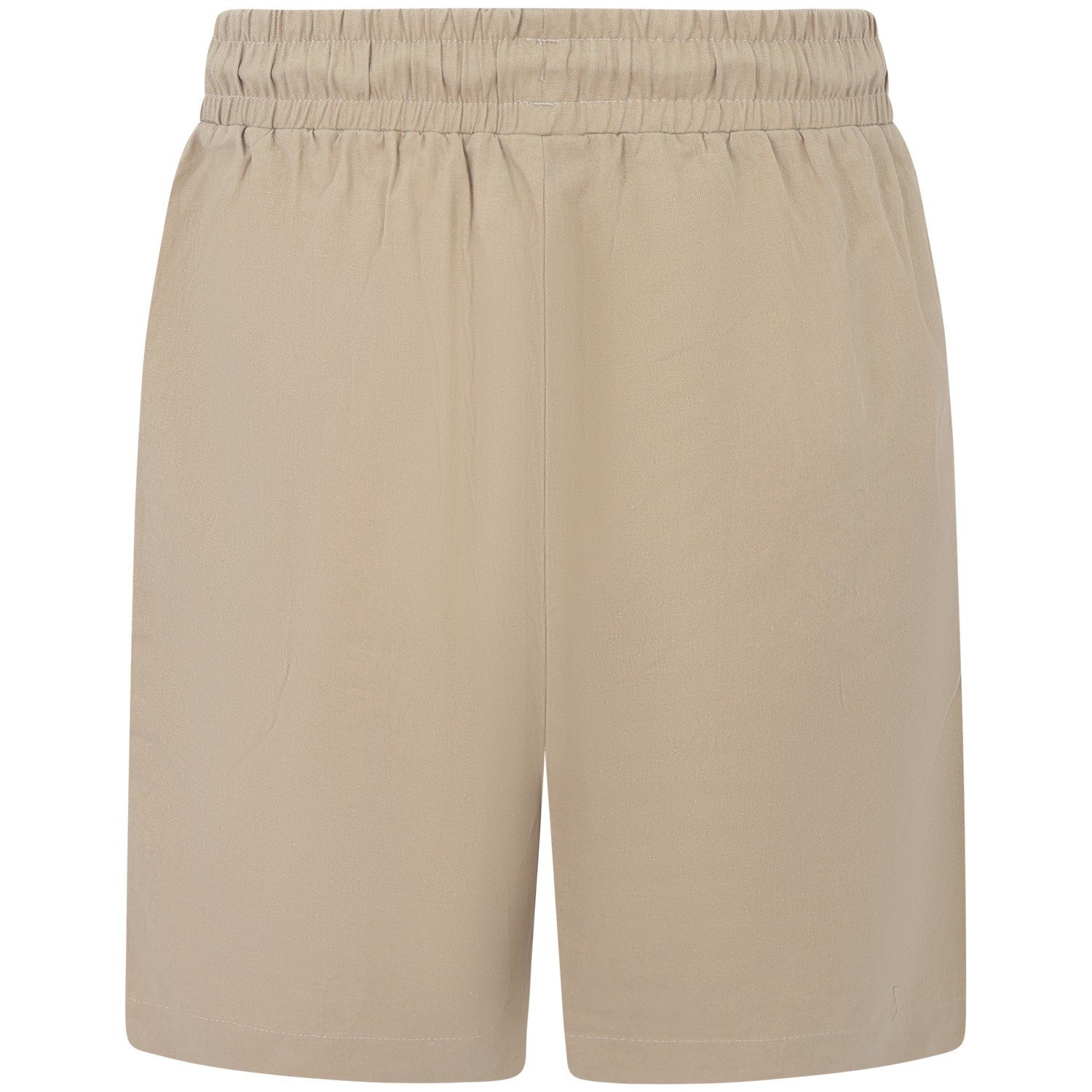 Bermuda beige in lino per uomo 2