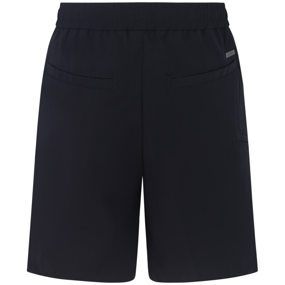 Bermuda tessuto tecnico blu per uomo