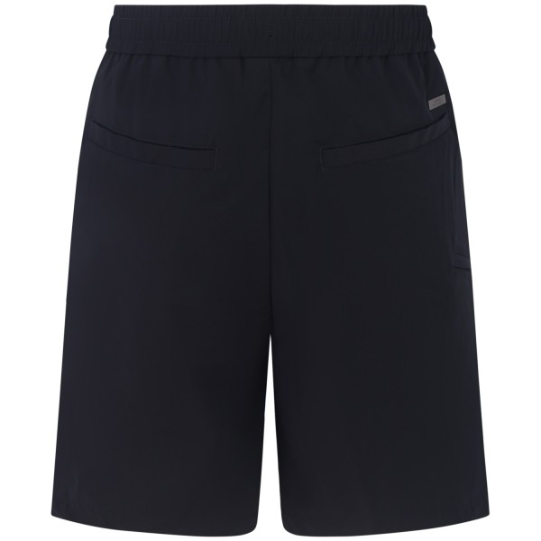 Bermuda tessuto tecnico blu per uomo