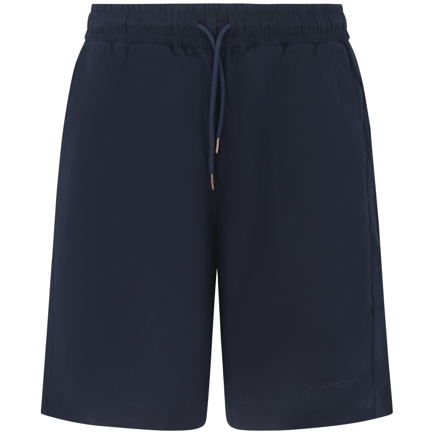 Bermuda blu in lino per uomo
