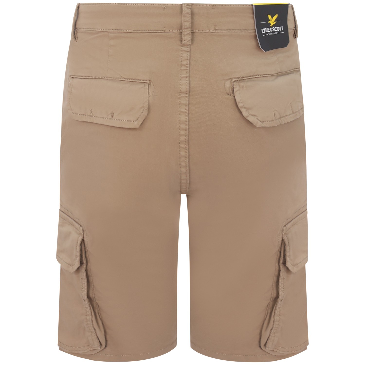 Shorts beige con tasconi per uomo 2