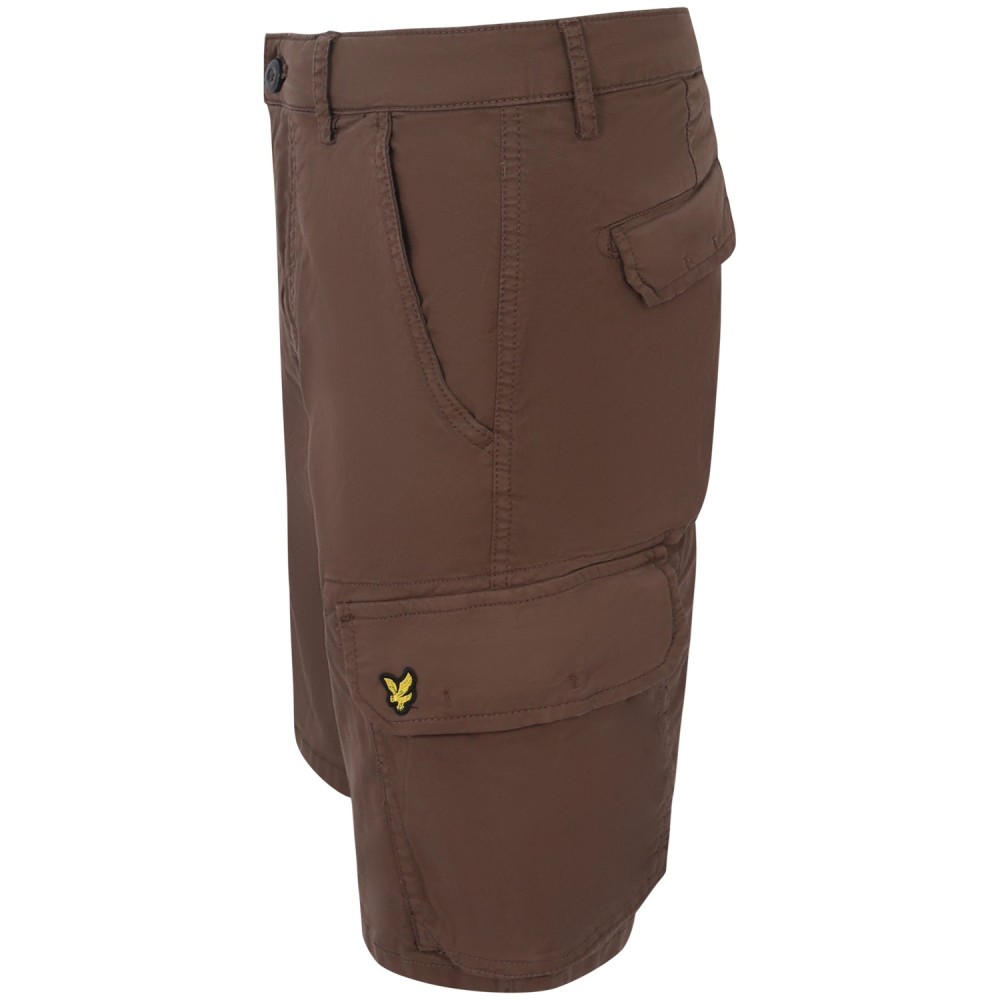 Shorts marrone con tasconi per uomo