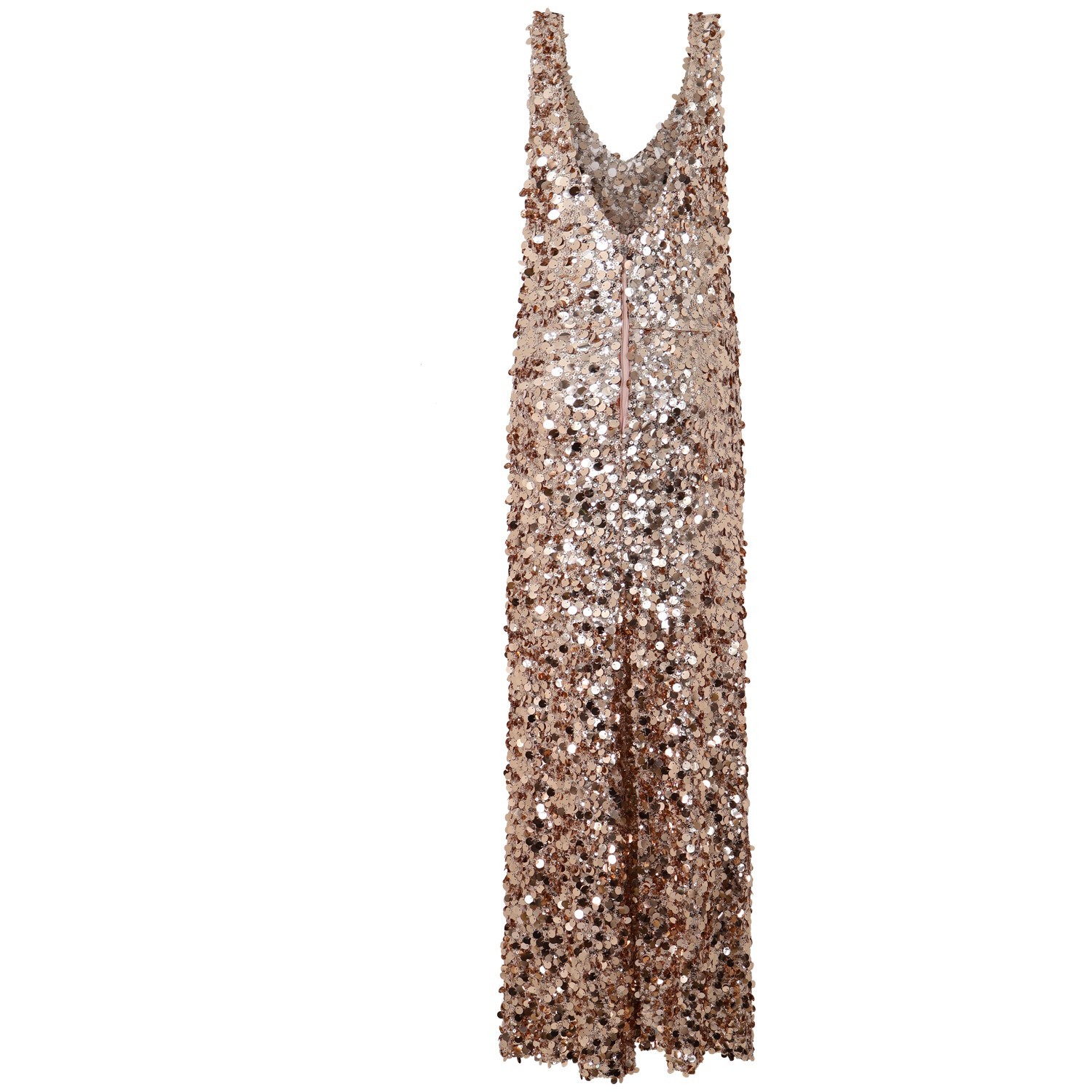 Abito oro in paillettes per donna 2