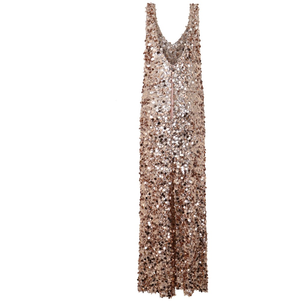 Abito oro in paillettes per donna