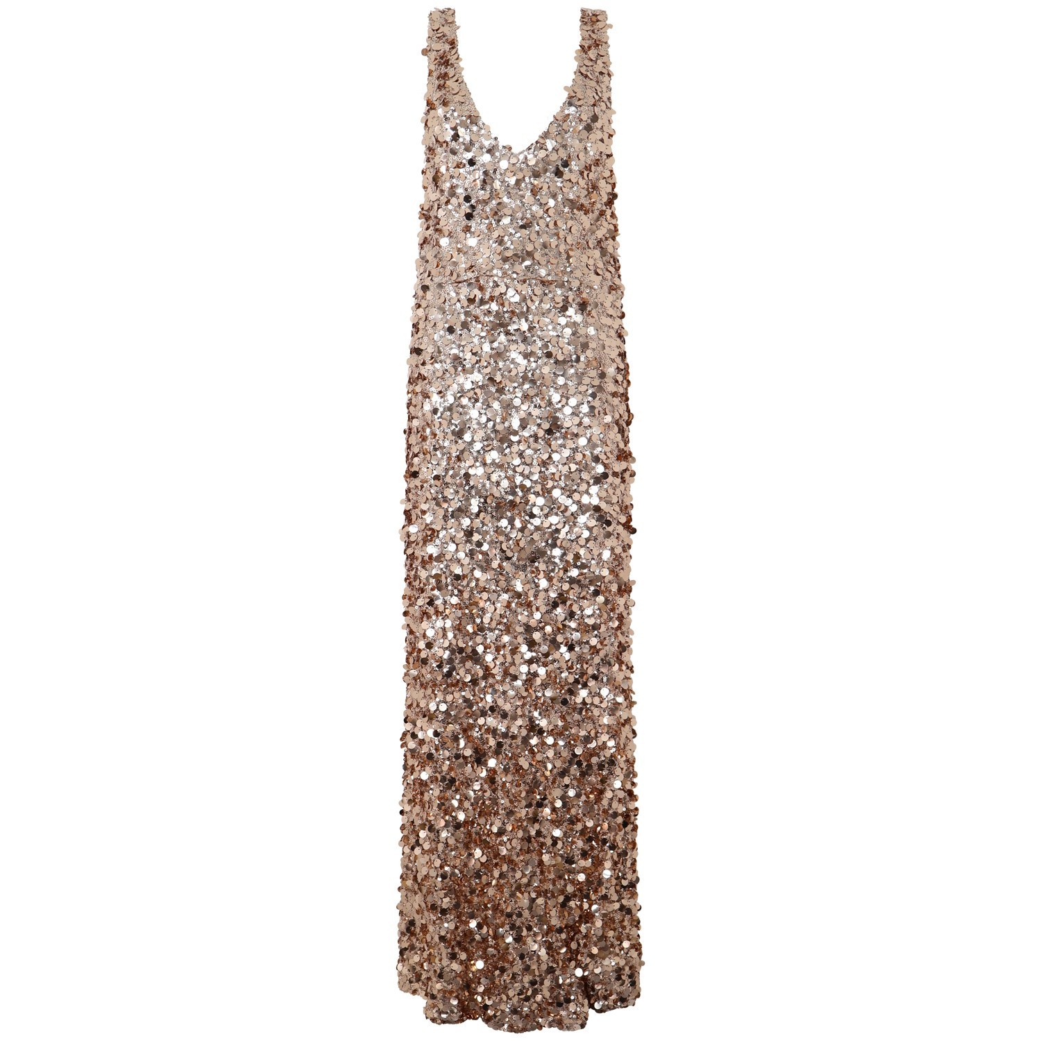 Abito oro in paillettes per donna