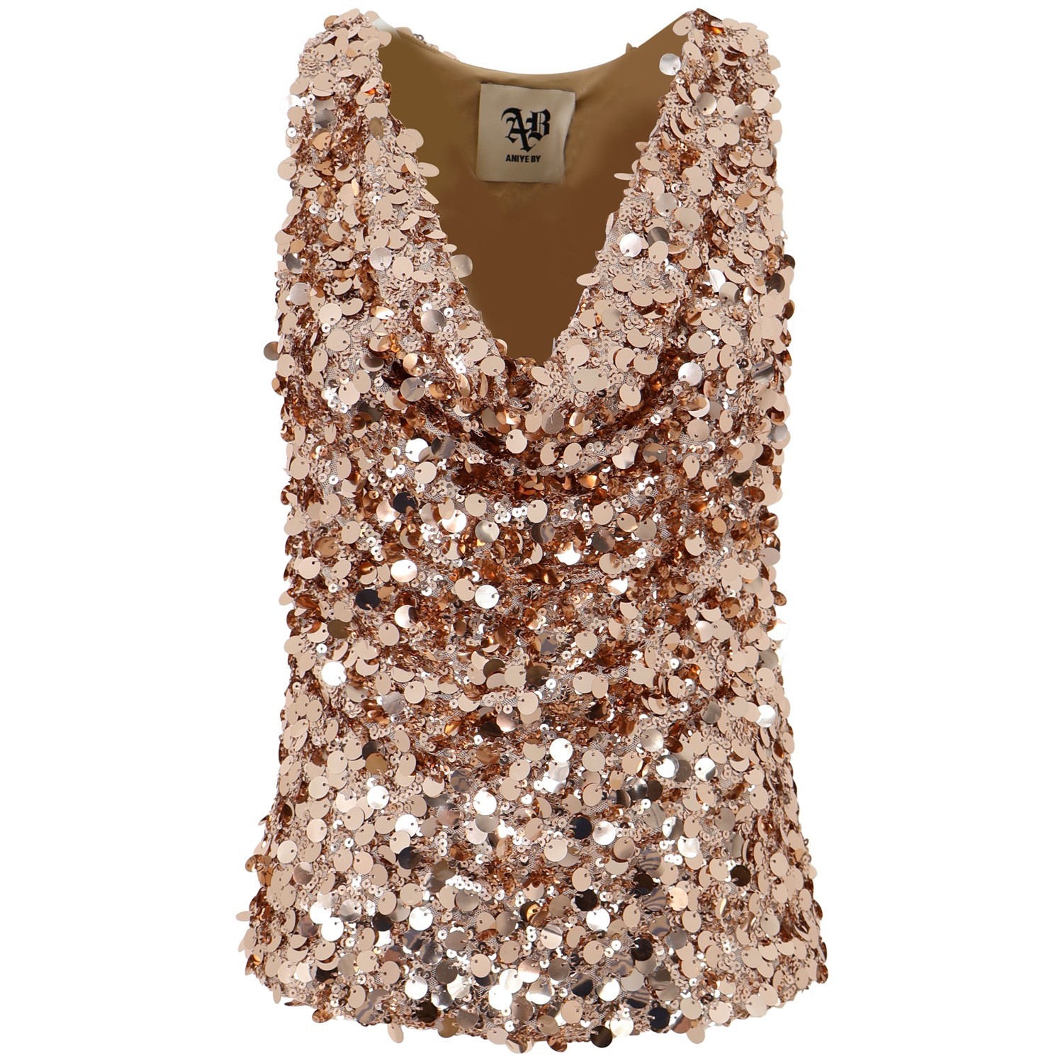 Top oro in paillettes 'KATE' per donna