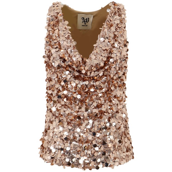 Top oro in paillettes 'KATE' per donna