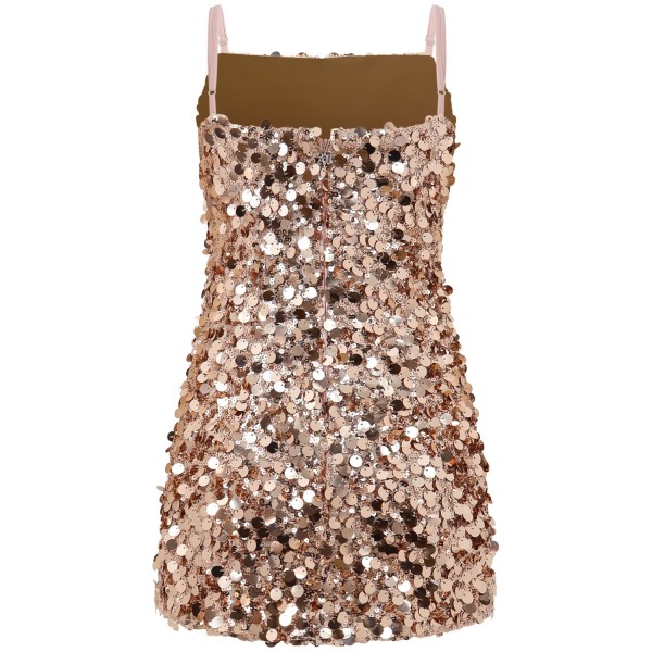 Mini abito in paillettes oro  'MINI DRESS KATE'per donna