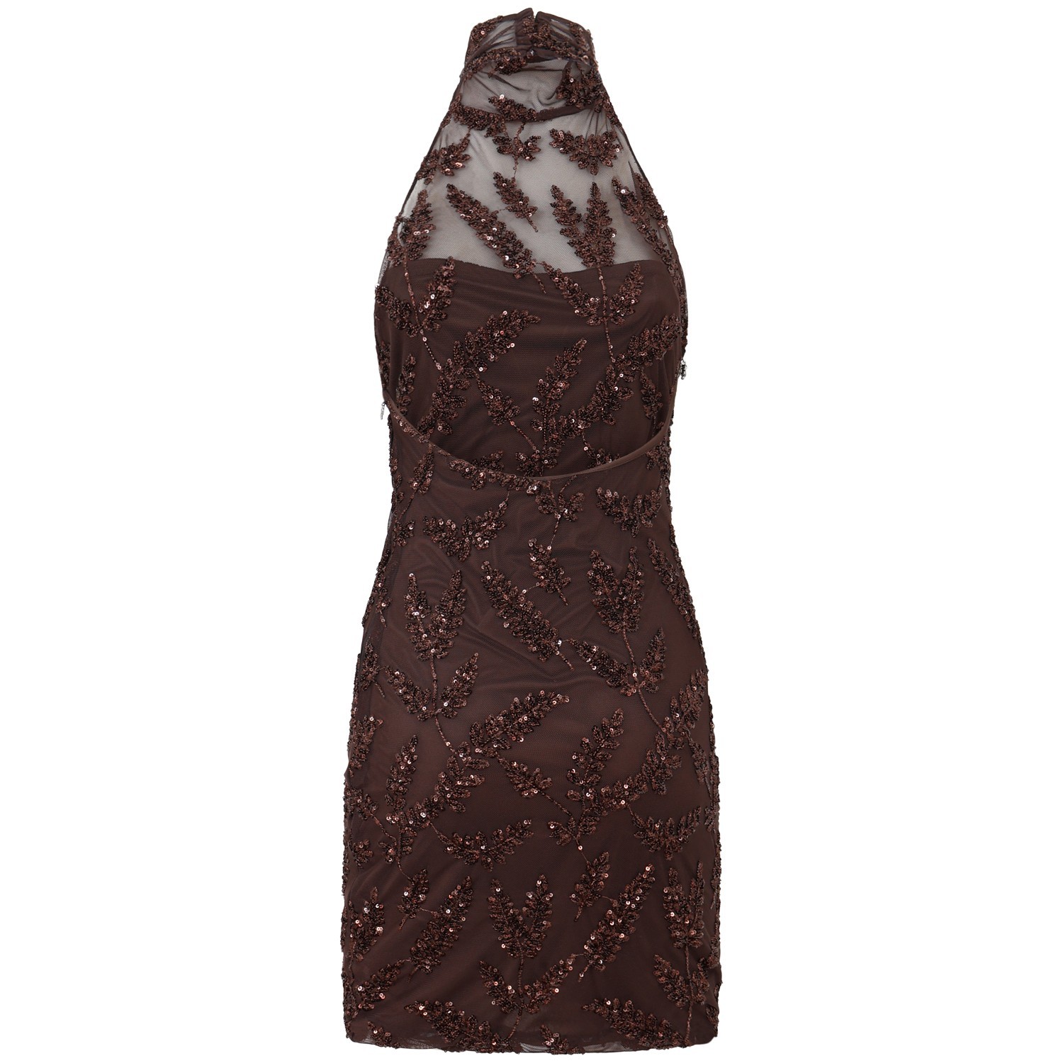 Mini abito marrone 'TURTLE DRESS UMA' per donna