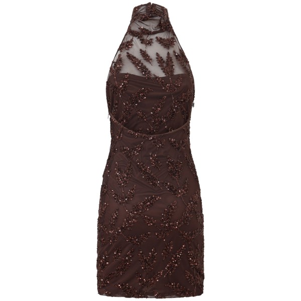 Mini abito marrone 'TURTLE DRESS UMA' per donna