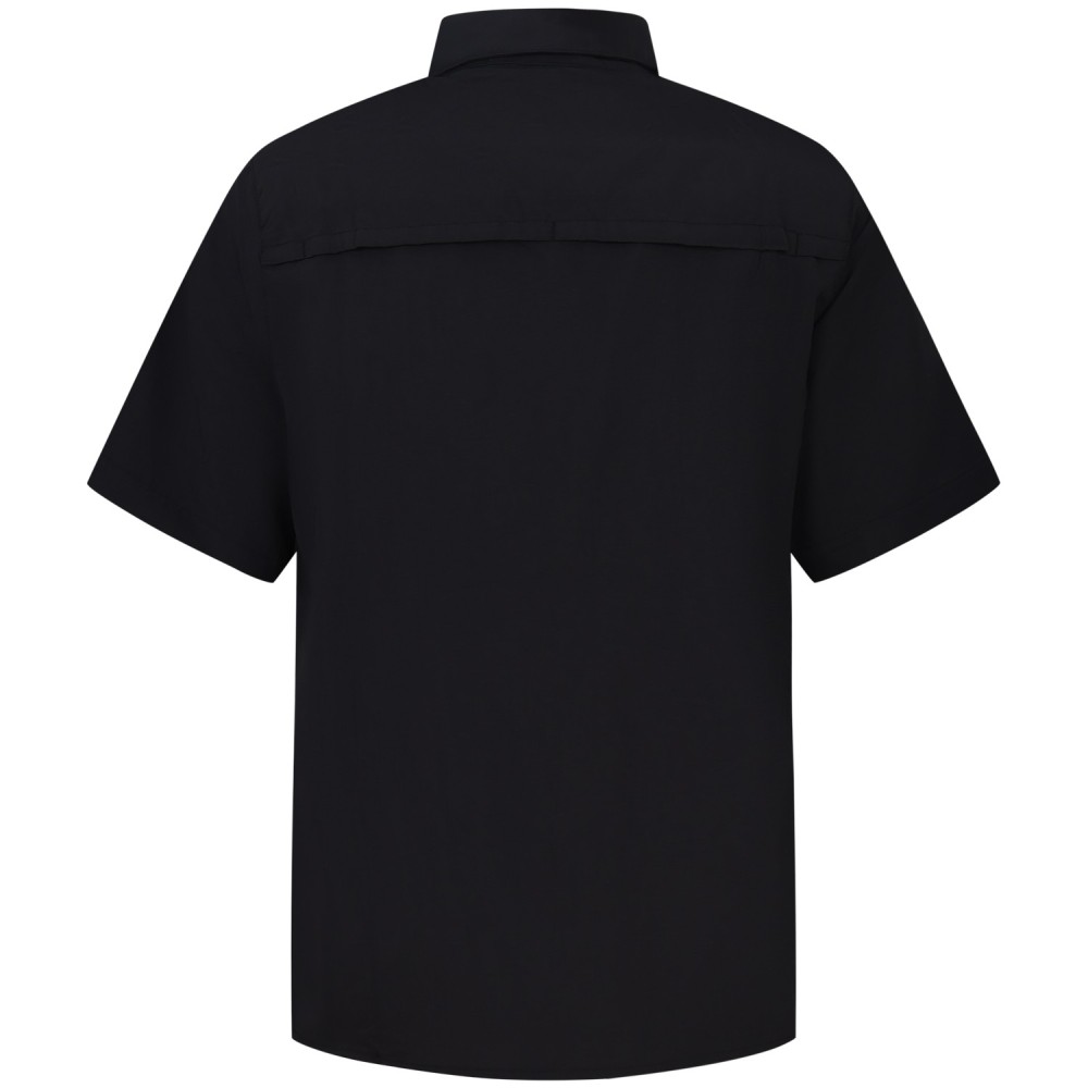 Camicia nera manica corta per uomo