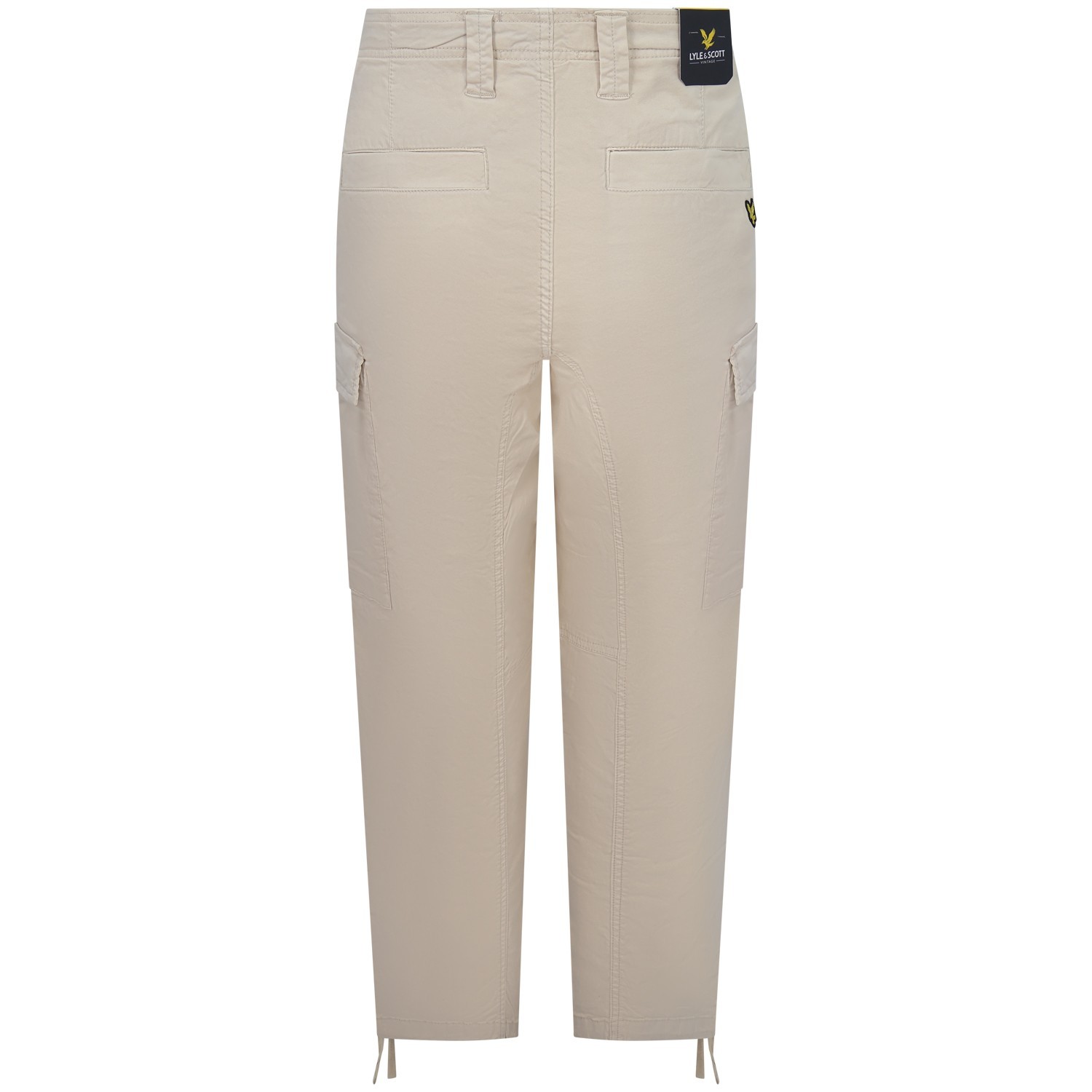 Pantalone beige con tasconi per uomo 2