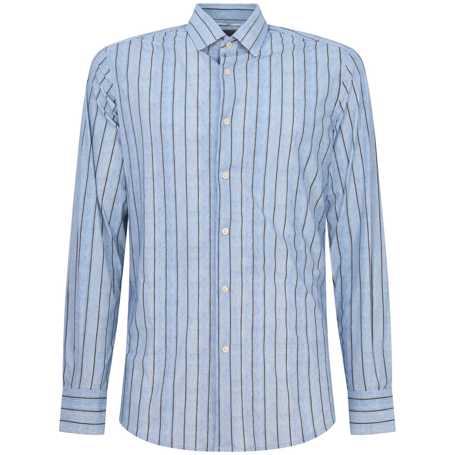 Camicia celeste con fantasia per uomo