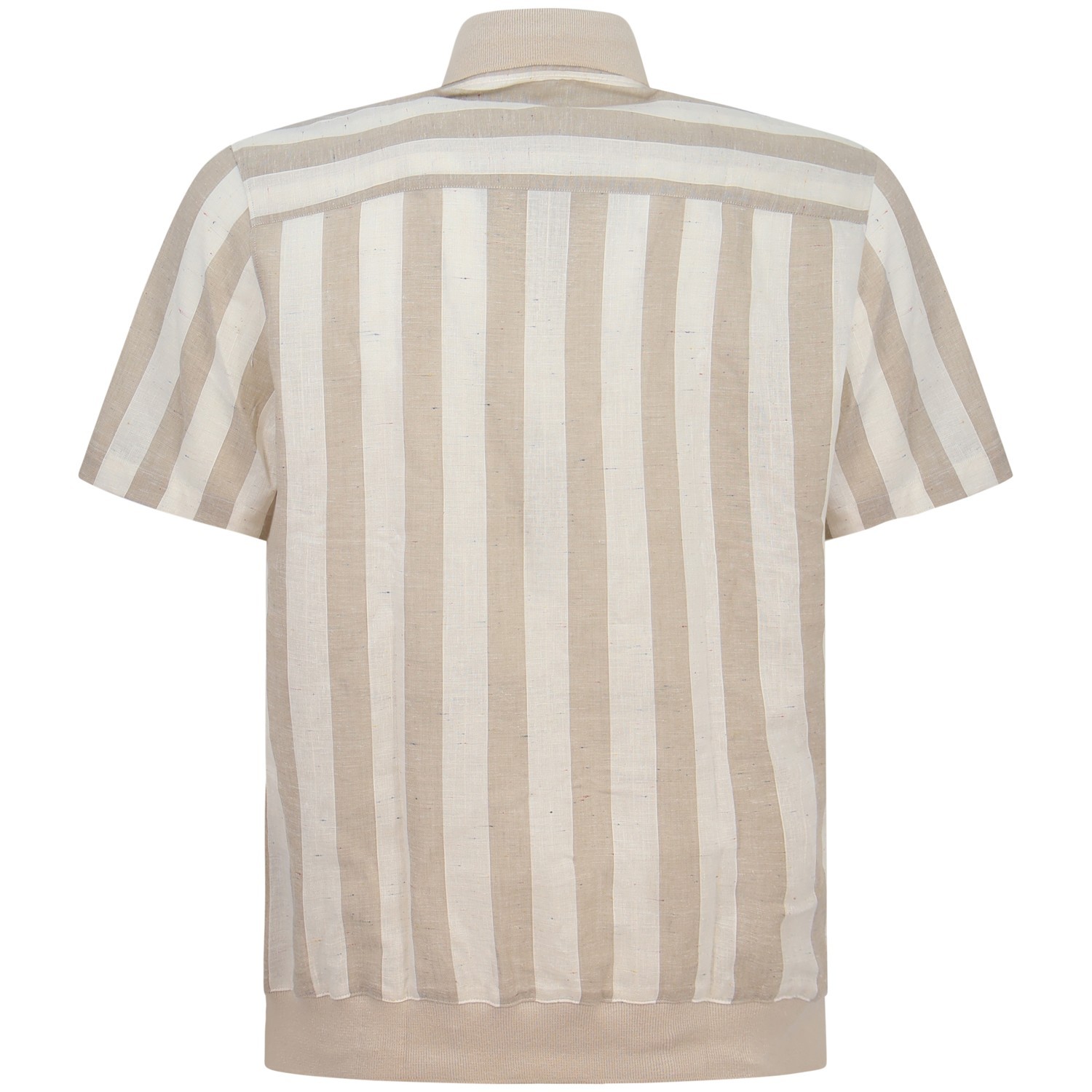 Camicia beige a fantasia per uomo 2
