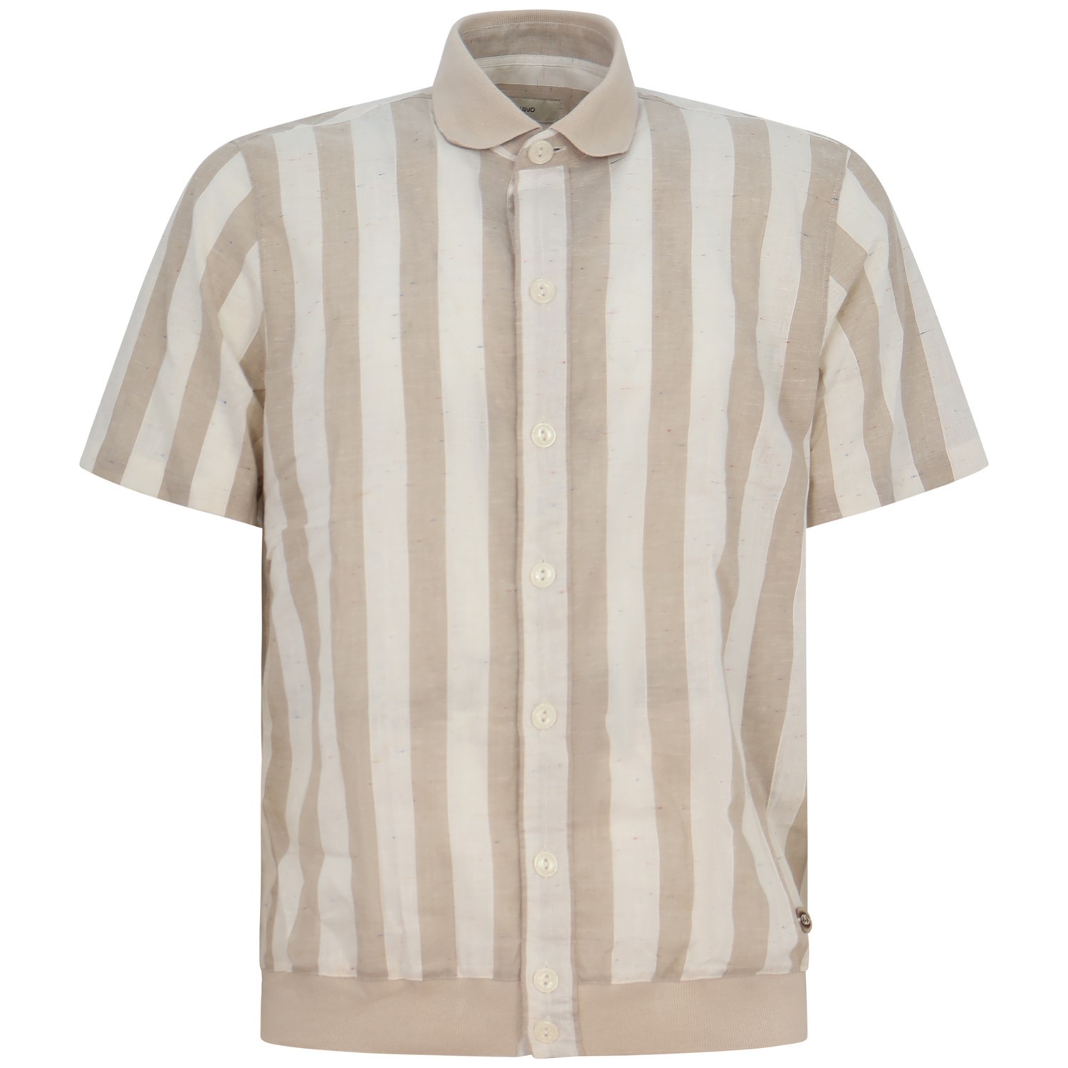 Camicia beige a fantasia per uomo
