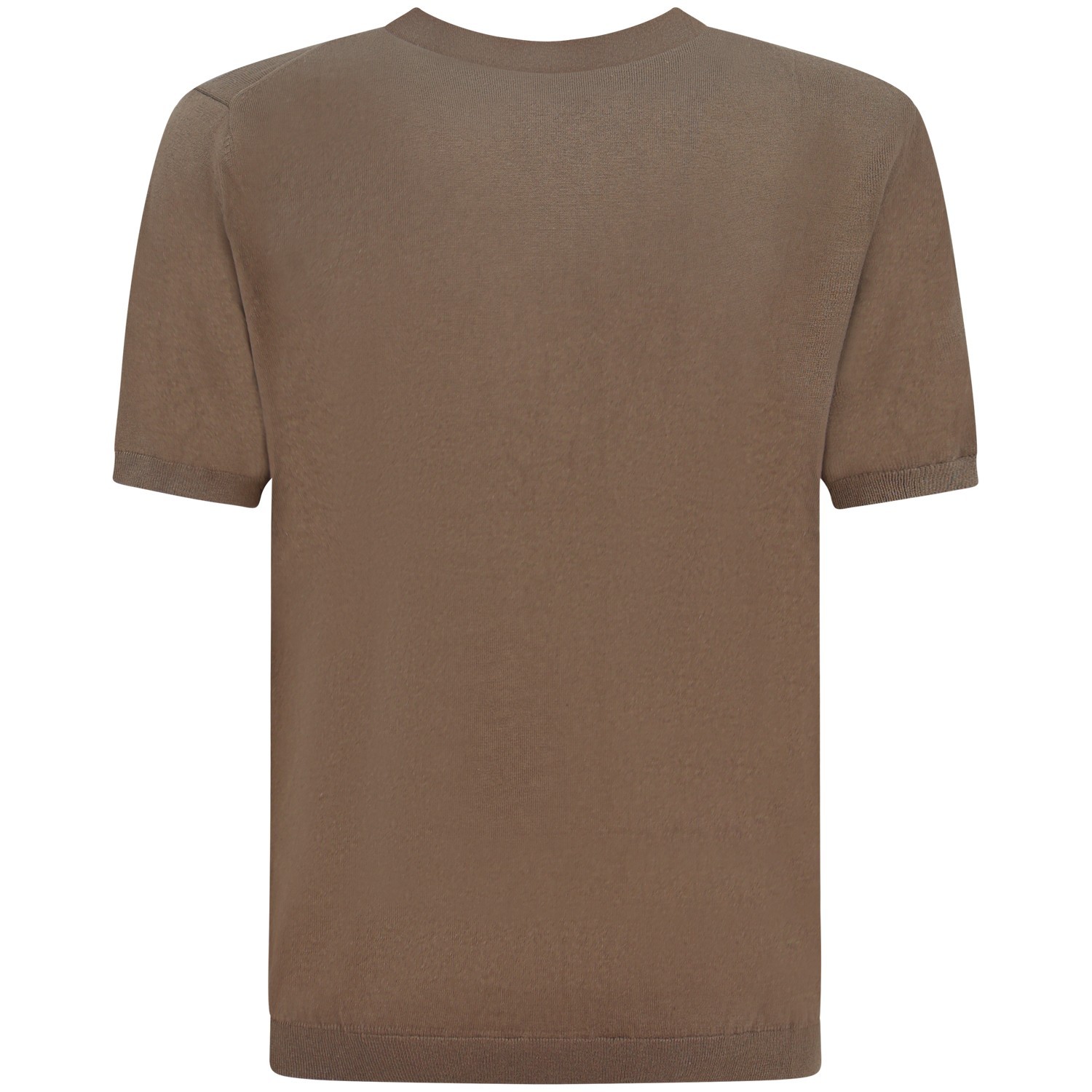 T-shirt in maglia marrone  per uomo 2
