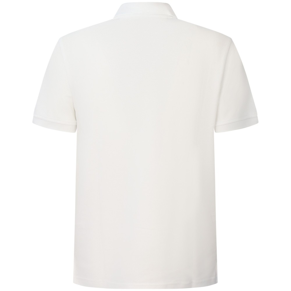Polo bianca con mini logo per uomo