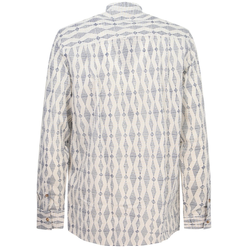 Camicia bianca con fantasia per uomo