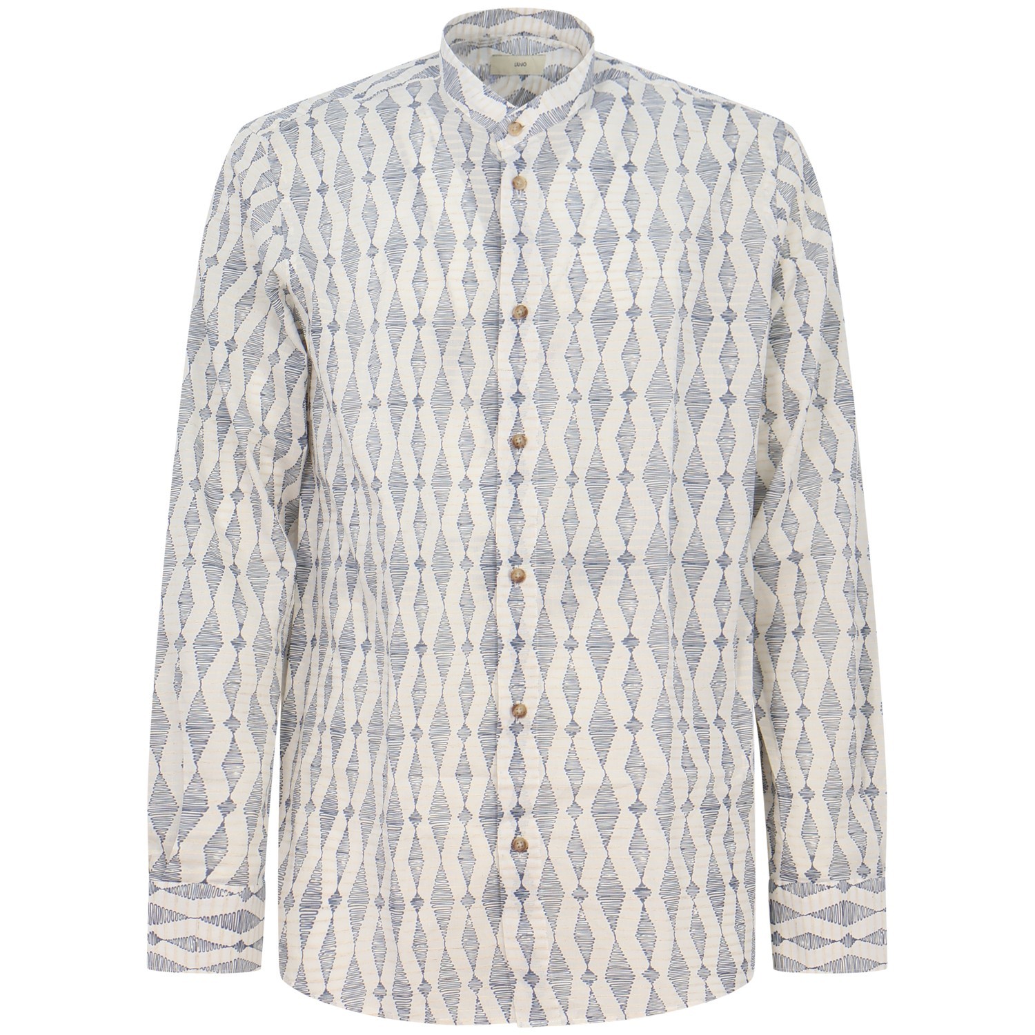 Camicia bianca con fantasia per uomo