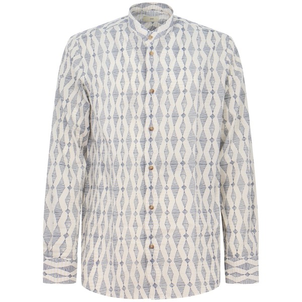 Camicia bianca con fantasia per uomo