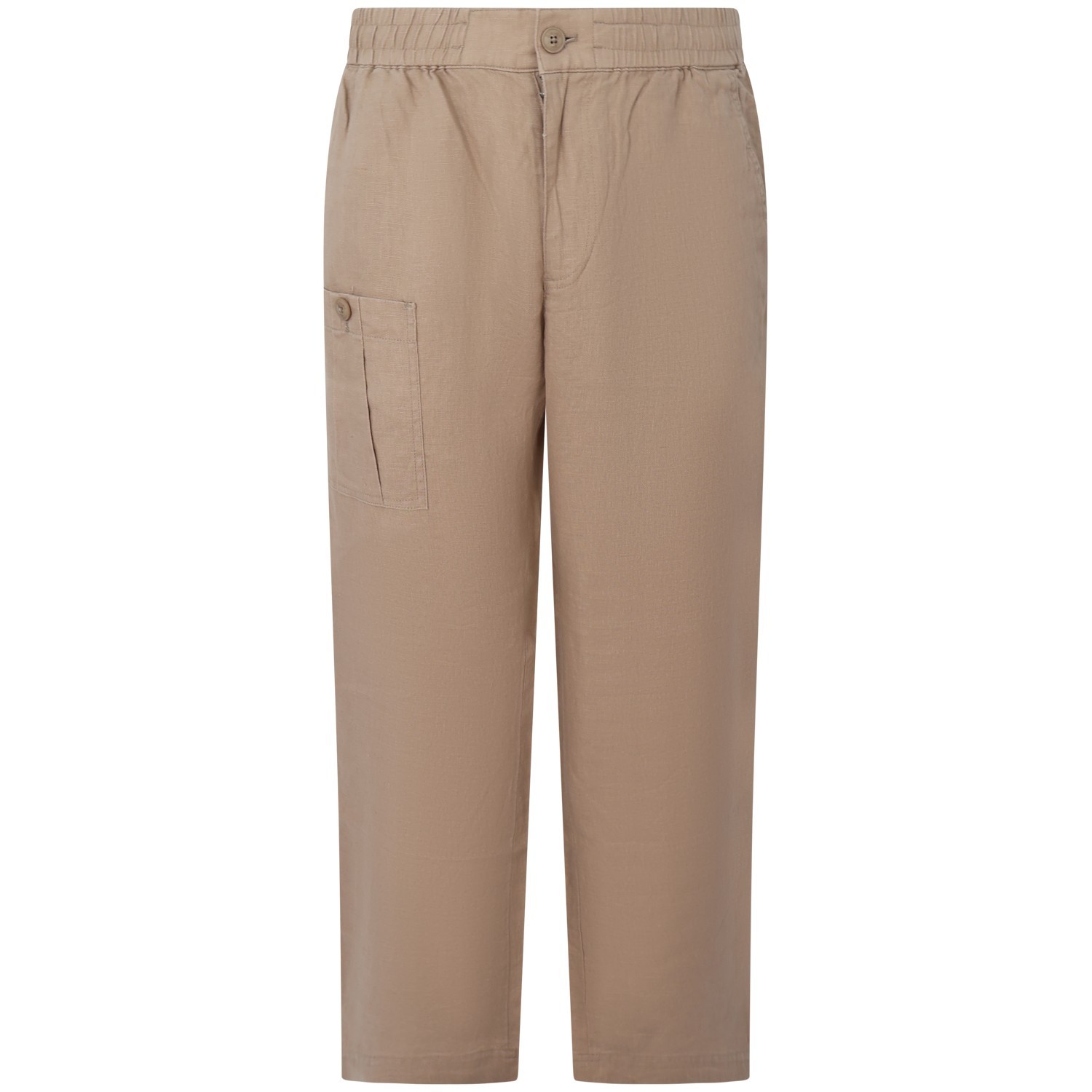 Pantalone in lino beige per uomo