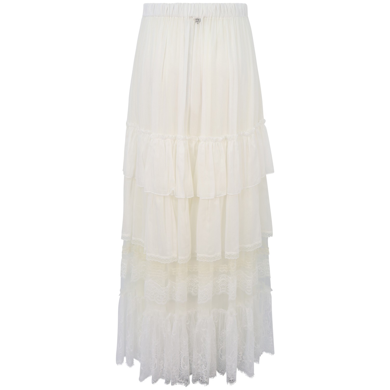 Gonna bianca in pizzo per donna