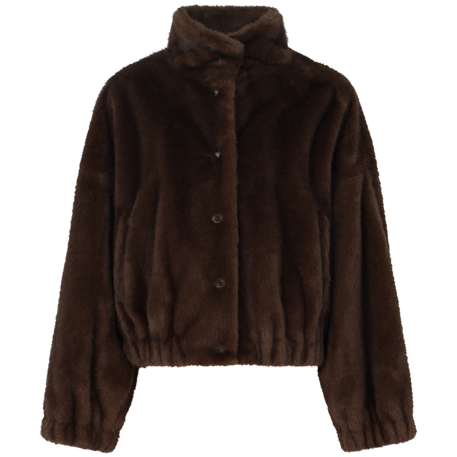 Eco-pelliccia marrone per donna