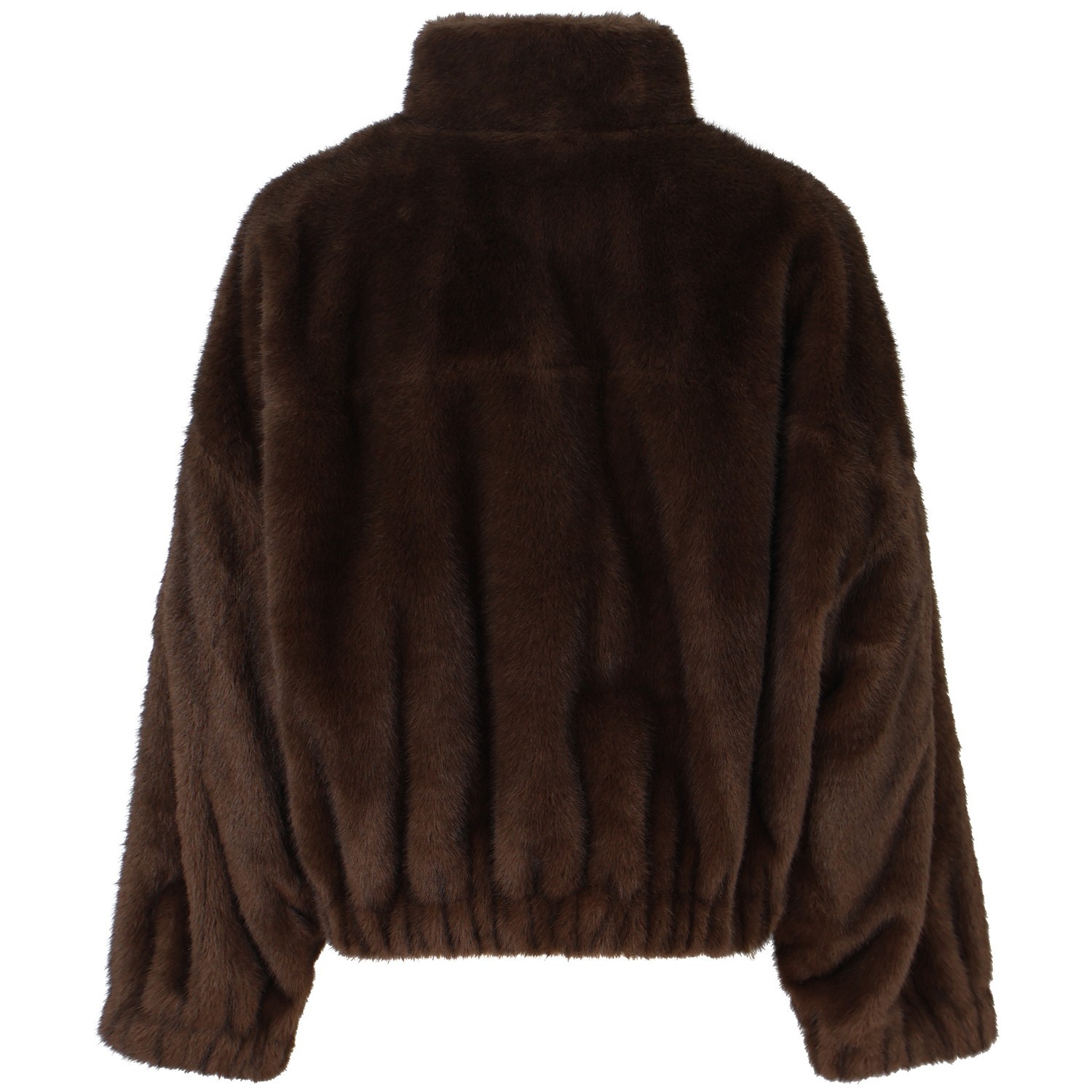 Eco-pelliccia marrone per donna 2