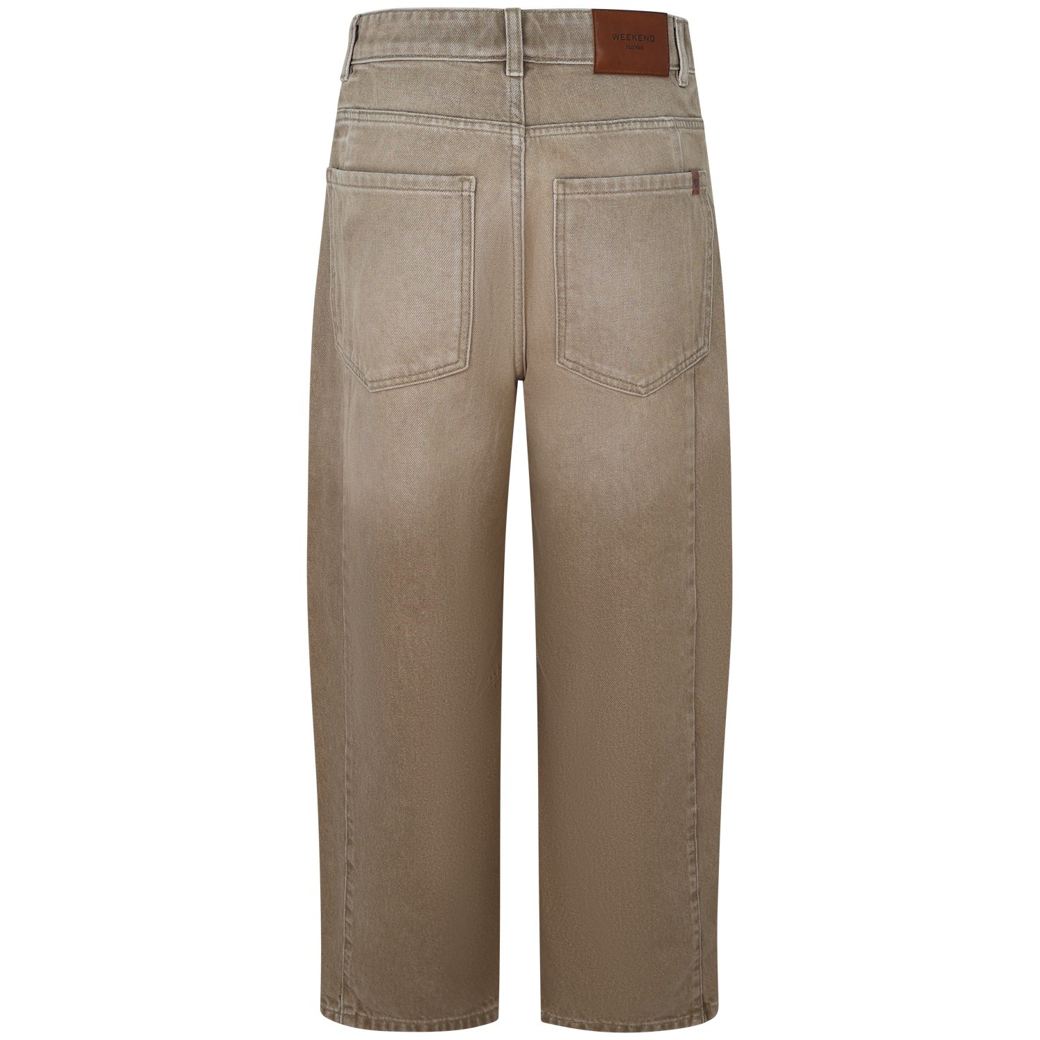 Jeans baggy marrone per donna 2