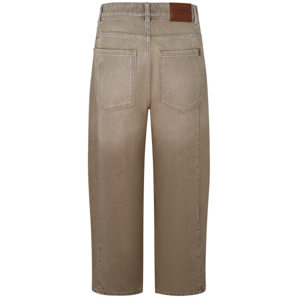 Jeans baggy marrone per donna