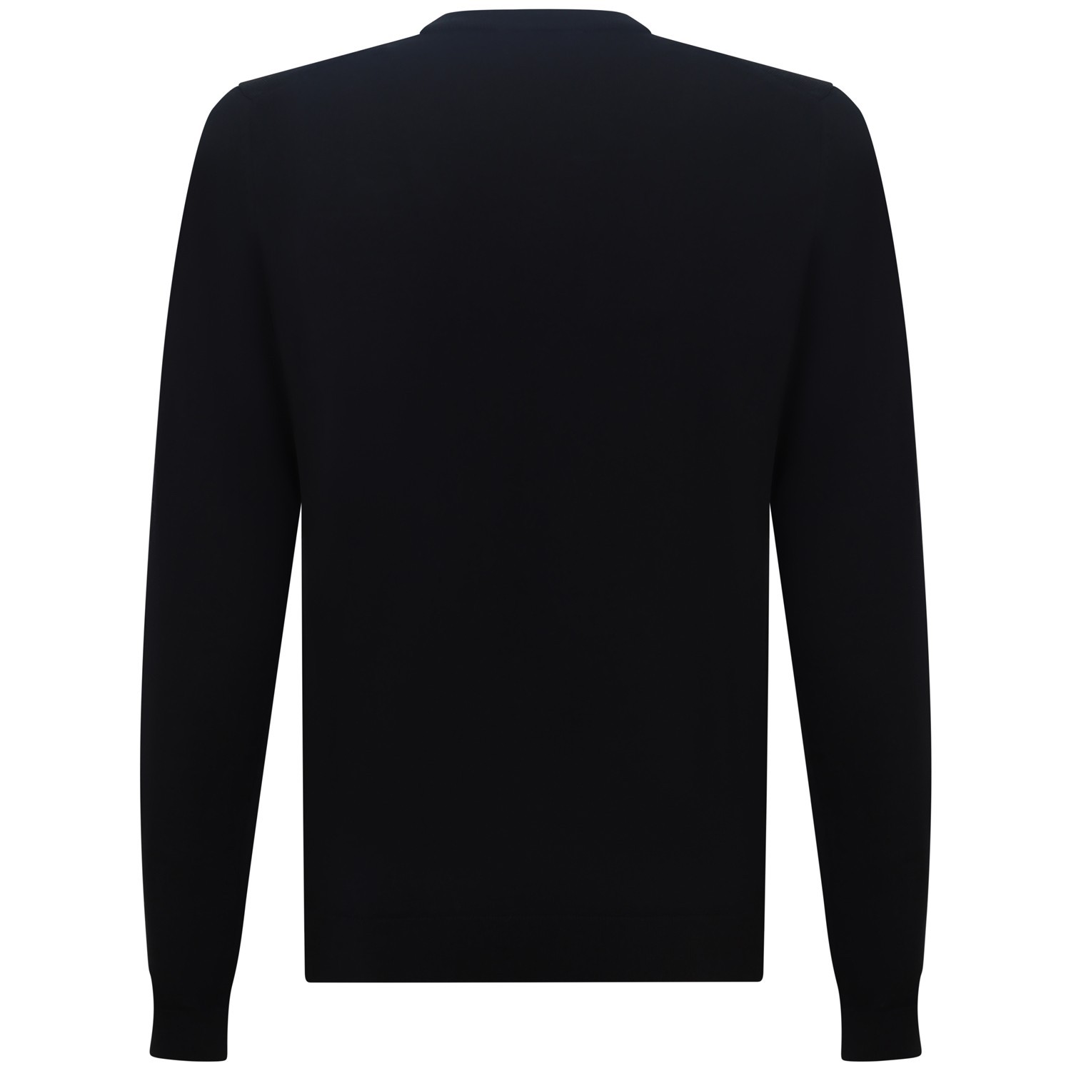 Maglione nero con mini logo per uomo