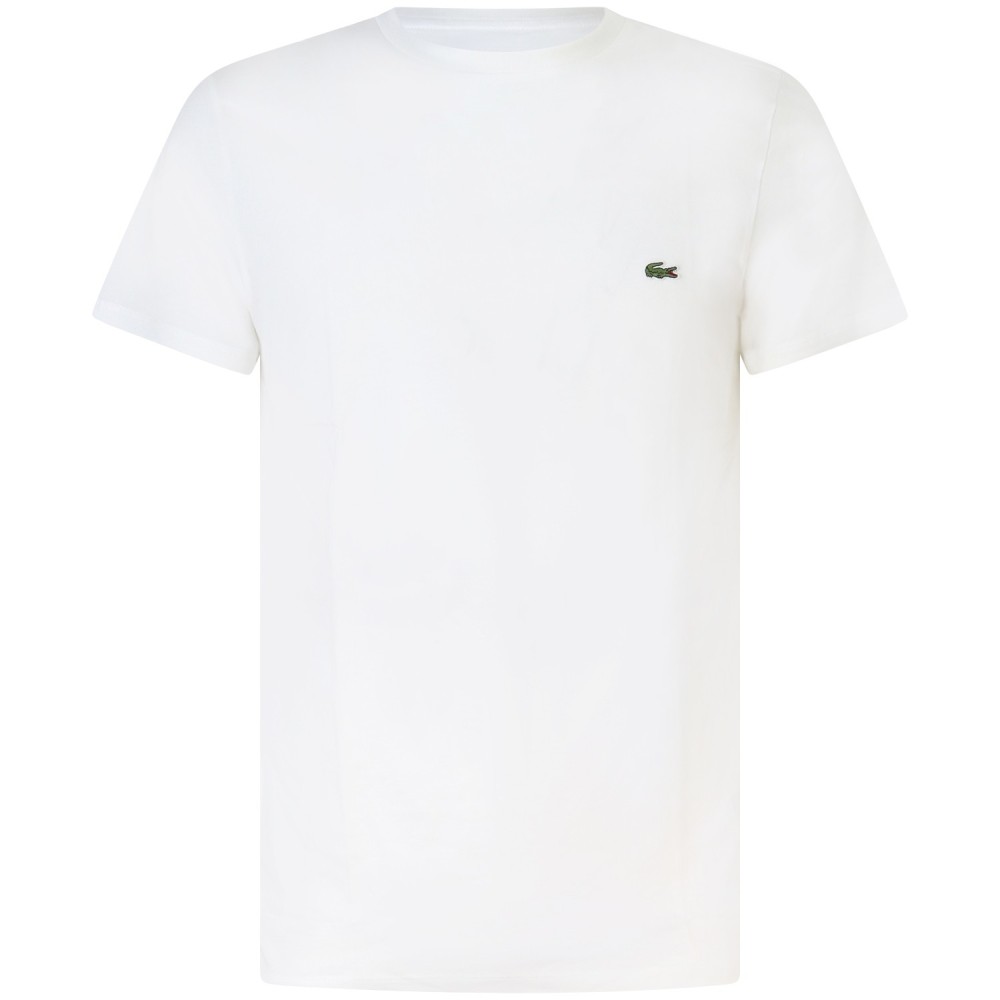 T-shirt bianca con mini logo per uomo
