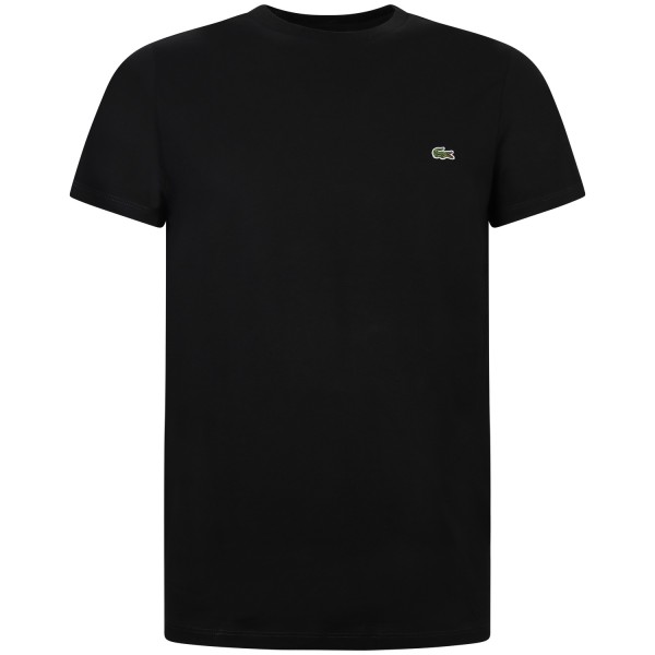T-shirt nera con mini logo per uomo