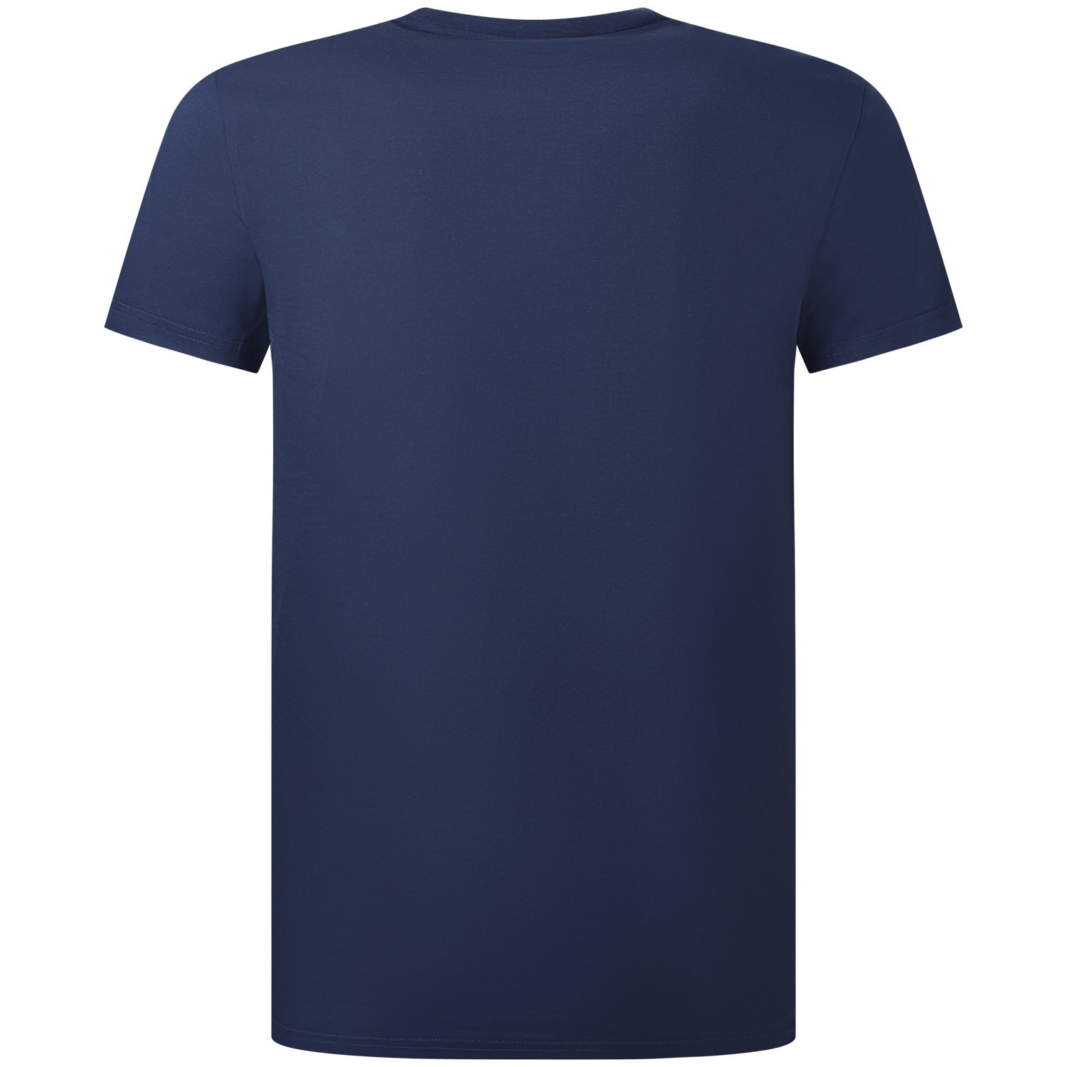 T-shirt blu con mini logo per uomo 2