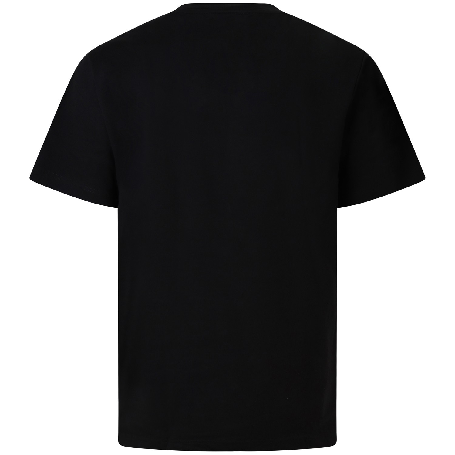 T-shirt nera con mini logo per uomo 2